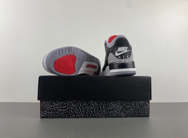 women edition Air Jordan 3 Retro "Black Cement" DM0967-101